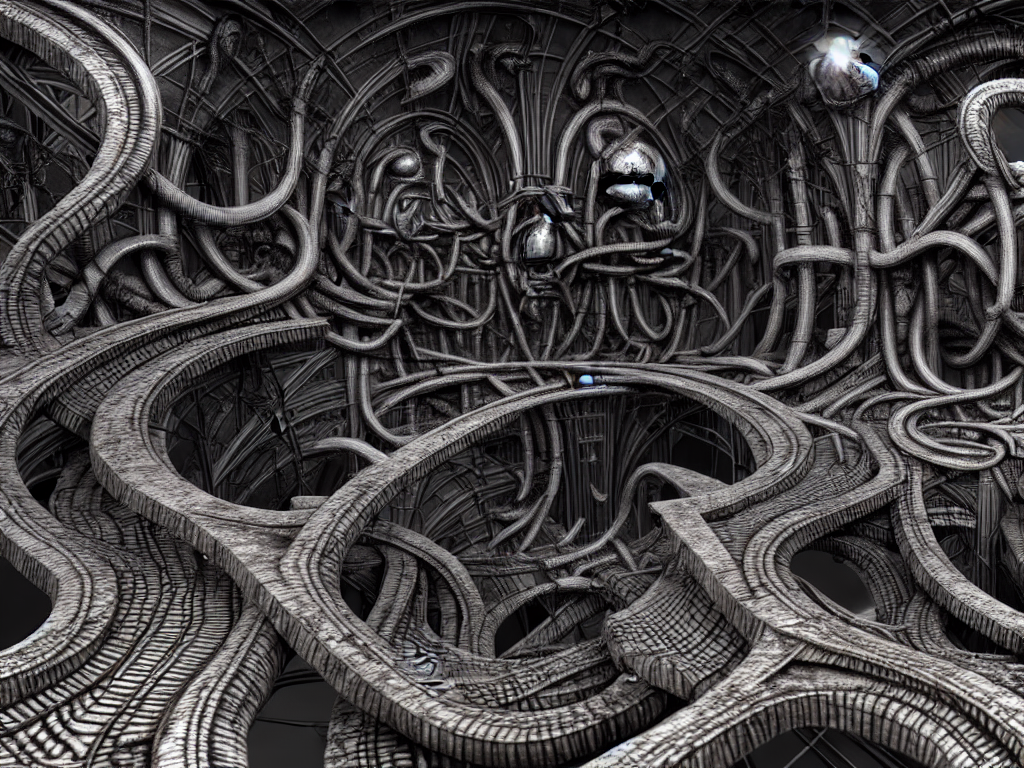 prompthunt: hr giger landscape, neo surrealism, art by ernst ...