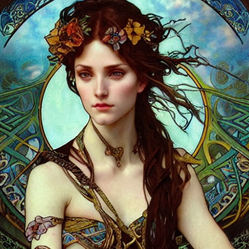 Celtic Princess Painting