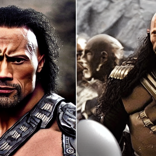 prompthunt: dwayne johnson as klingon from startrek