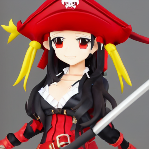 prompthunt: Pirate-hat wearing Houshou Marine. Hololive character. Anime  girl, 宝鐘マリン. Red pirate outfit and black pirate tricorn. brickred outfit  colorscheme. Full body anime. Her name is Houshou Marine. Anime cute face