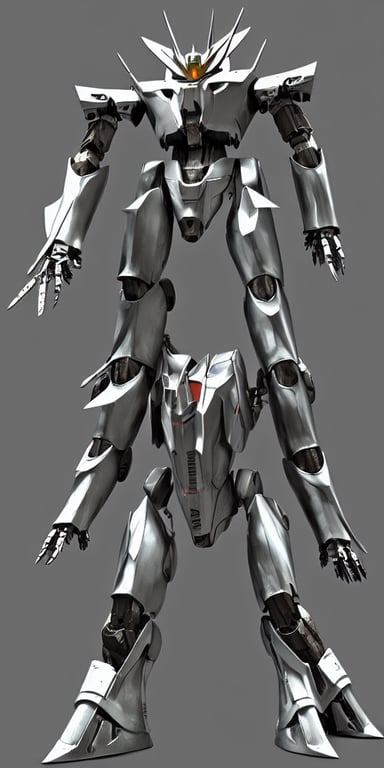 prompthunt: distinct 3 d model, full body sci - fi mecha arc angel, machine  wing, gundam wing style armor, pacific rim style jaeger, wide armored  helmet jaeger, kaiju, kaiju in metal exoskeleton