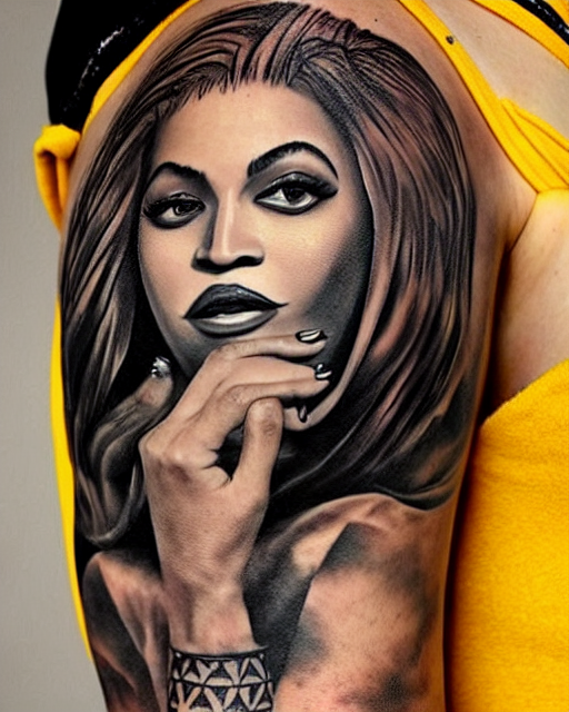 Beyonce Temporary Metallic Tattoos