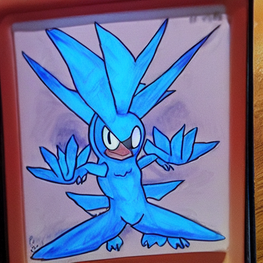 prompthunt: articuno in a refrigerator, pokemon style drawing