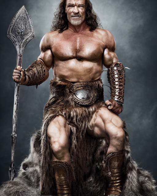 Arnold Schwarzenegger Conan Throne