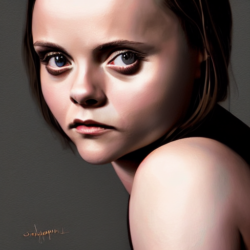 fullbody potrait of christina ricci in as an angel, hyper realistic, digital painting. art station. mood lighting, highly detailed, concept art, intricate, sharp focus, by shaun berke - h 1 2 0 0