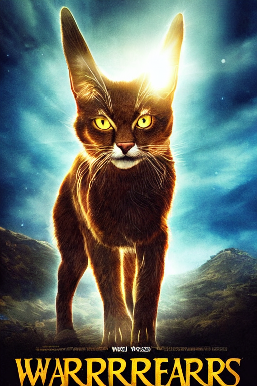 a movie poster for warrior cats by wayne mclouglin,, Stable Diffusion