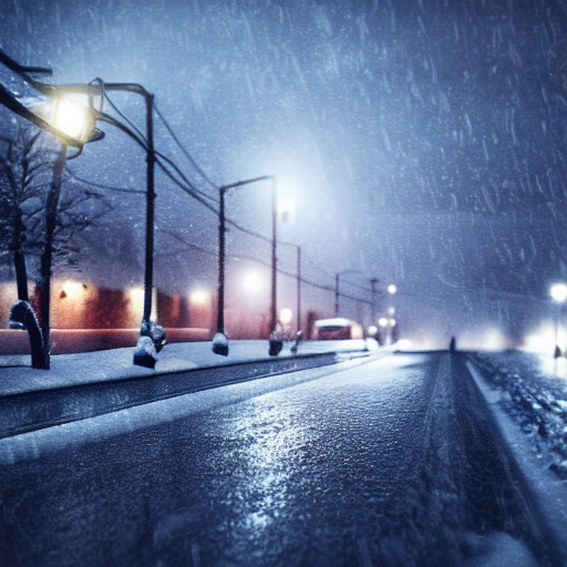 Dark Rainy Night Wallpaper