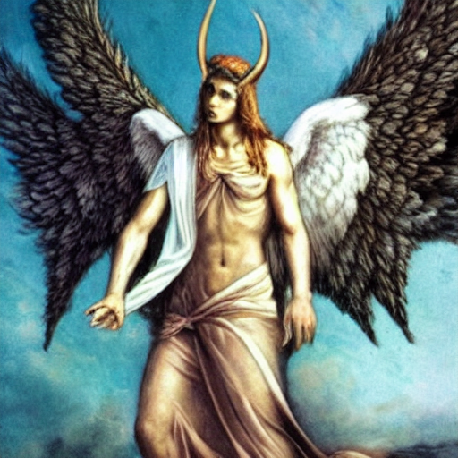 Beautiful Lucifer Painting