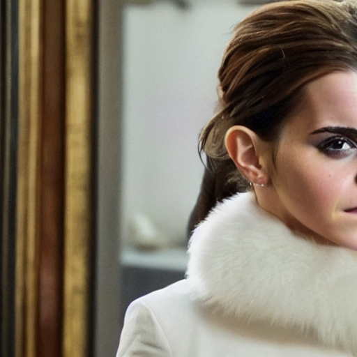 A still of Emma Watson as Kim Kardashian
