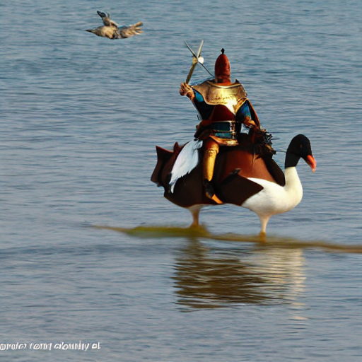 Putin Riding A Goose