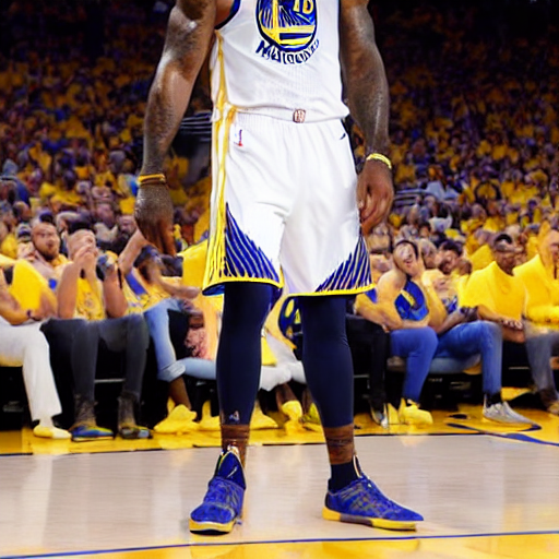 lebron james in a golden state uniform