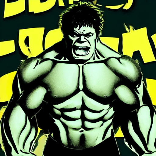 prompthunt: Hulk playing guitar