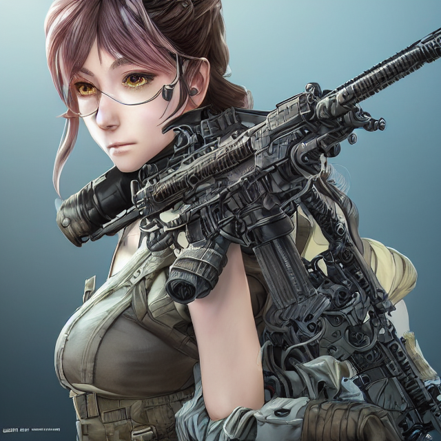 prompthunt: the portrait of lawful neutral female futuristic marine ...