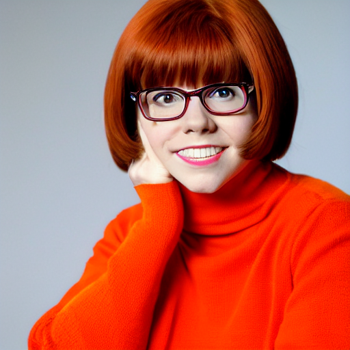 Velma Dinkley from Scooby Doo in court for falsely, Stable Diffusion