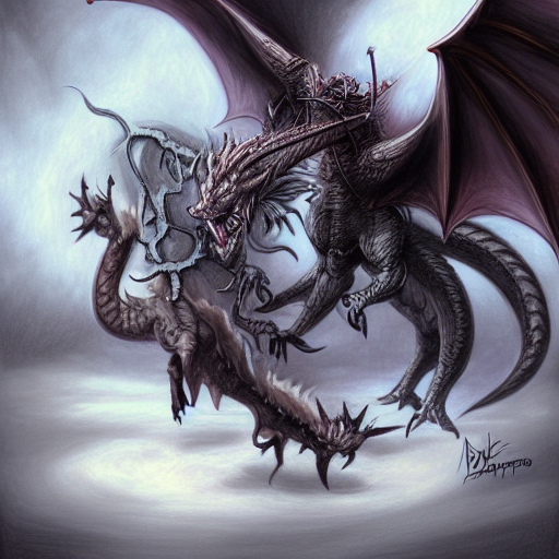 Demon Dragon Drawings