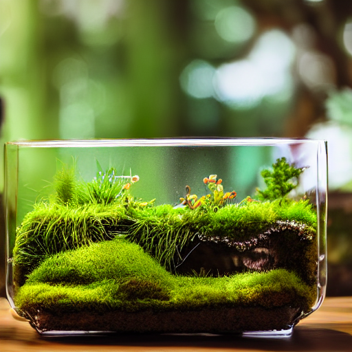 prompthunt: moss terrarium, design award, beautiful, 4 k, bokeh