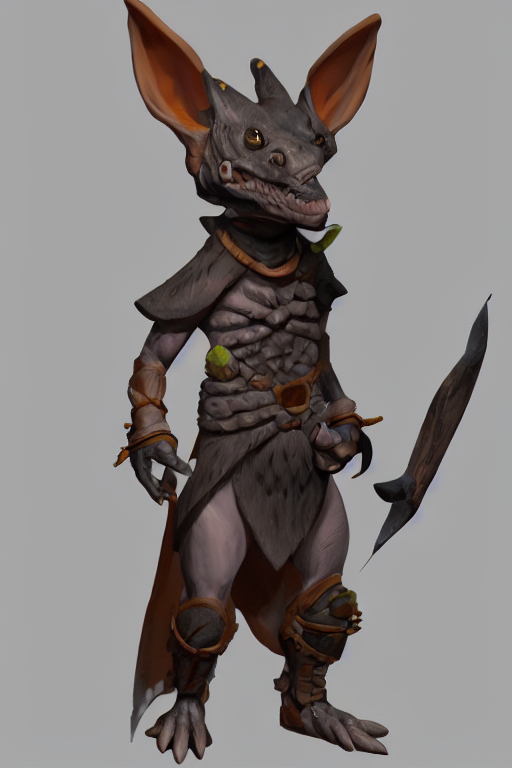 a portrait of my next DND kobold character , concept art, DND, trending on artstation 3D.