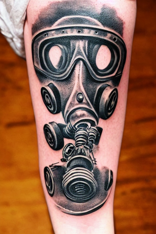 Gas Mask Tattoo