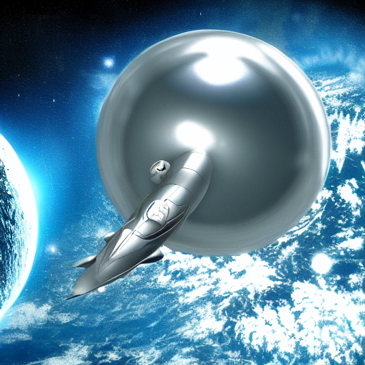 Spaceship Landing On Earth