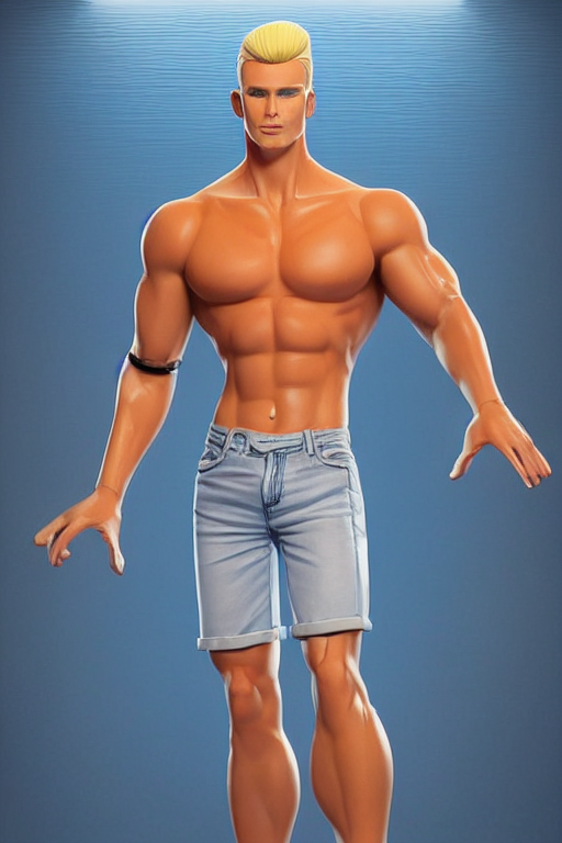 Handsome ken doll top