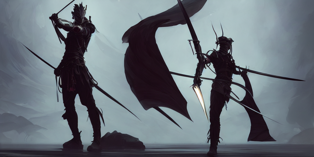 prompthunt fantasy render of a hybrid human swordfish samurai, ultrafine details