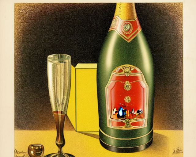 prompthunt melchizedek champagne bottle. leonetto cappiello pur