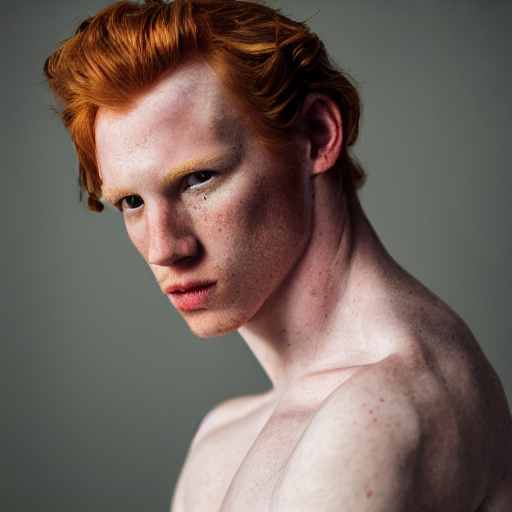 Red Hair Model Png