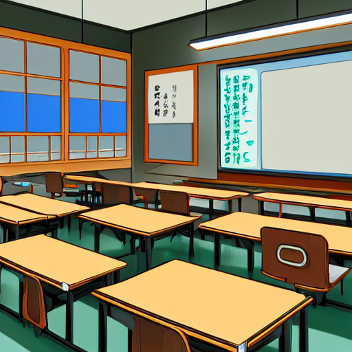 prompthunt a japanese high school classroom, artstation, deviantart