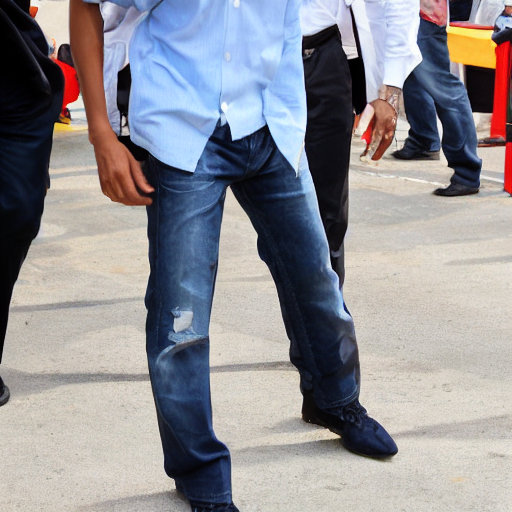 prompthunt: barack obama wearing ripped jeans