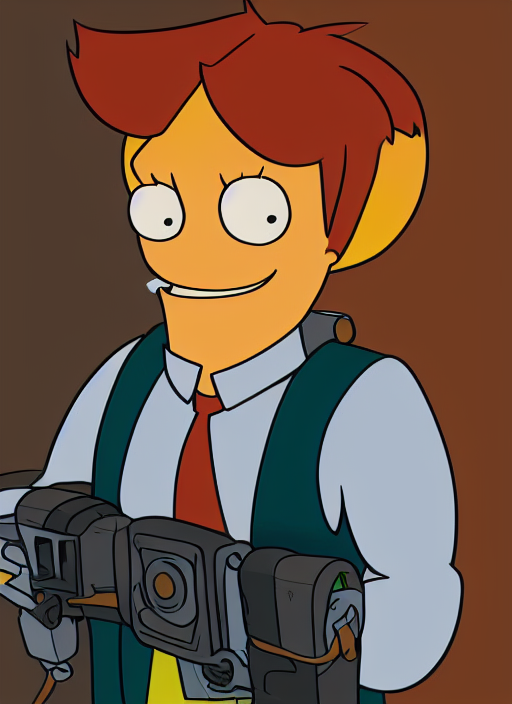 prompthunt portrait photo still of real life philip j fry from