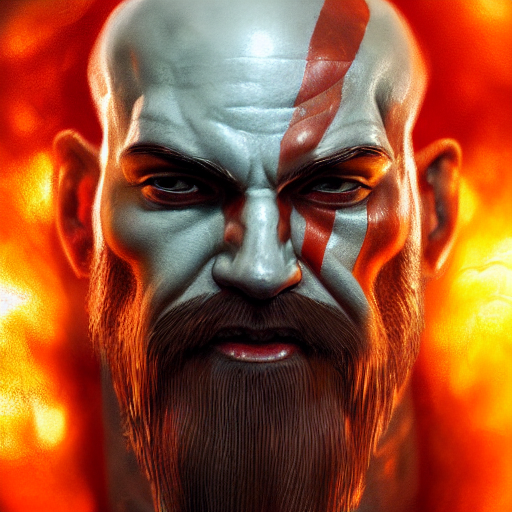 prompthunt: portrait of kratos, intricate artwork, concept art, octane ...