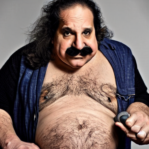 live-action-Wario-hollywood movie casting, played by Ron Jeremy, posing for poster photography