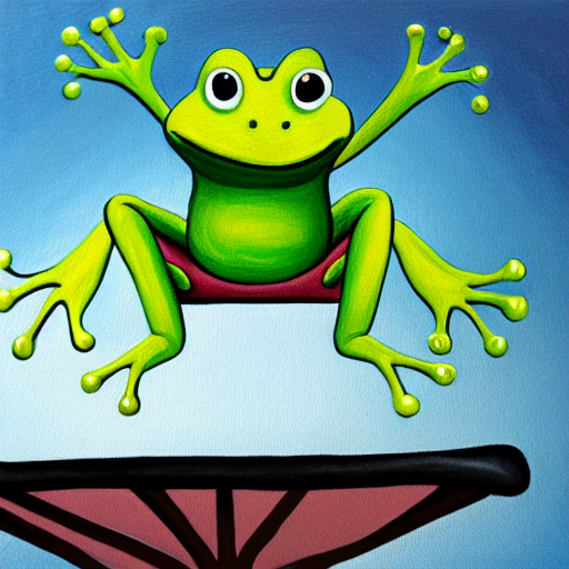 Jumping frog outlet trampoline