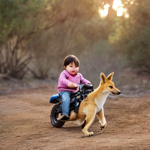 BABY RIDING DOG 