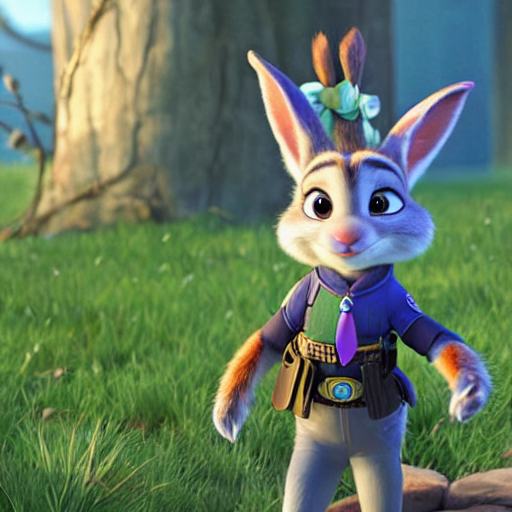 prompthunt judy hopps from zootopia as a real life realistic rabbit on