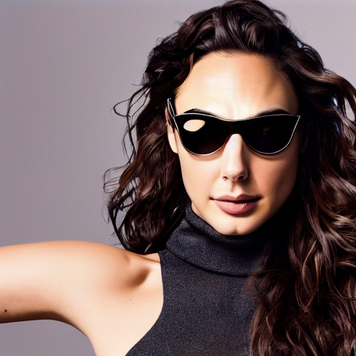 prompthunt: gal gadot wearing ray ban aviator sunglasses, studio photo, 4 k