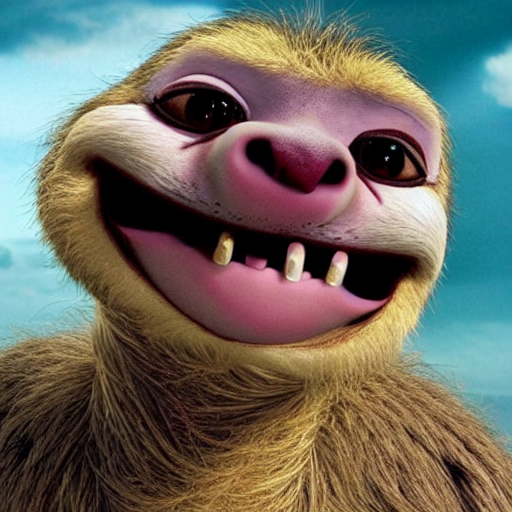 Prompthunt Sid The Sloth From Ice Age 2 0 0 2