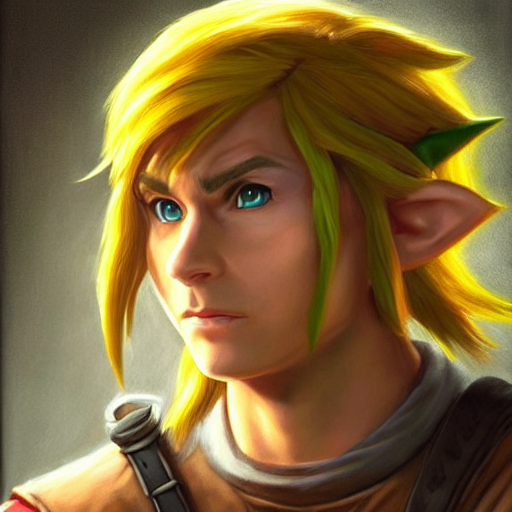 Legend of Zelda Link Portrait · Creative Fabrica