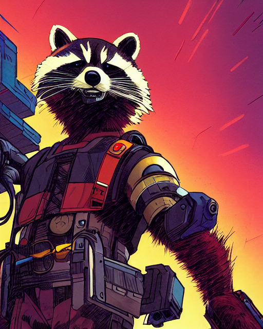 Mignola Rocket Racoon