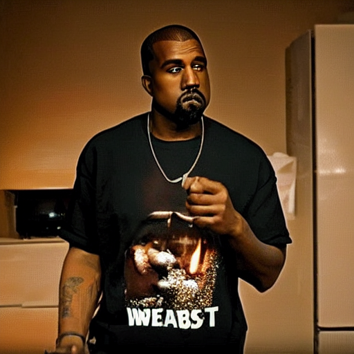 prompthunt: Kanye west in cereal commercial