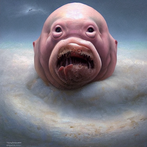 prompthunt: vladimir putin blobfish, blobfish putin hybrid, putin face,  vladimir putin anthropomorphic transformation, macabre, horror, by donato  giancola and greg rutkowski and wayne barlow and zdzisław beksinski,  realistic face, visible face, digital