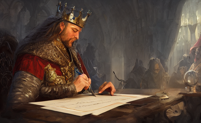 Medieval King Art