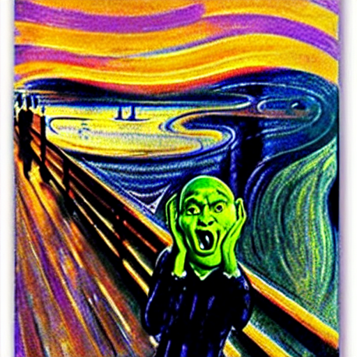 Screaming Shrek | Postcard