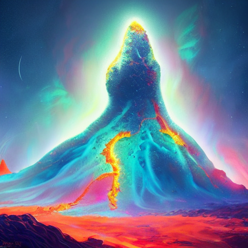prompthunt: a cosmic lava lamp, dynamic lighting, fantasy concept art,  trending on art station, stunning visuals, creative, cinematic, ultra  detailed