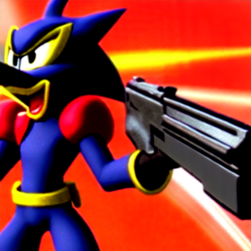 Shadow The Hedgehog With Pistol [Counter-Strike 1.6] [Sprays]