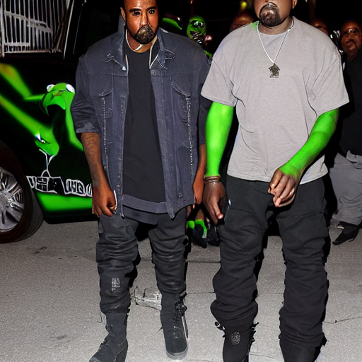 kanye west getting kidnapped by kermit the frog