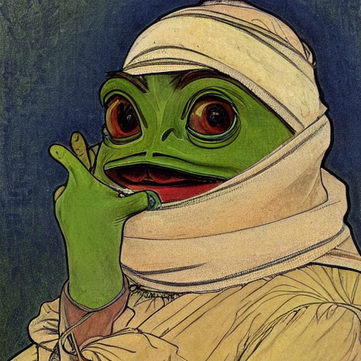prompthunt: pepe the frog groyper smug look, uncropped, painted by carl ...