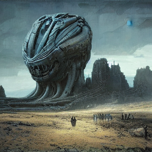 H R Giger Art Landscape