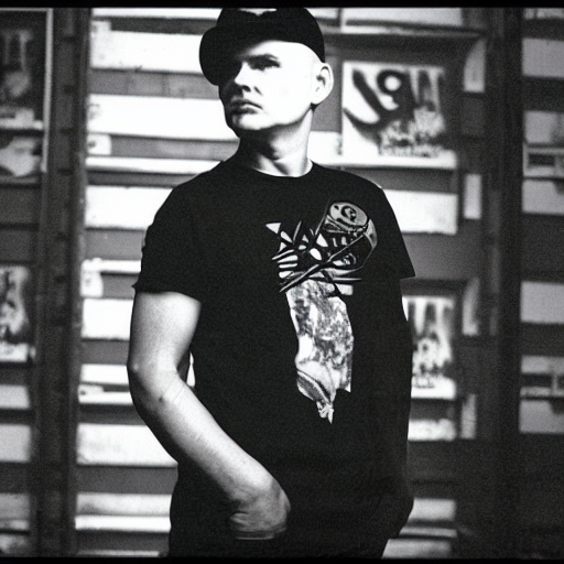 Decimal gaben morder prompthunt: billy corgan wearing a black zero shirt, 1 9 9 6 rock tour  photograph, rollingstone magazine