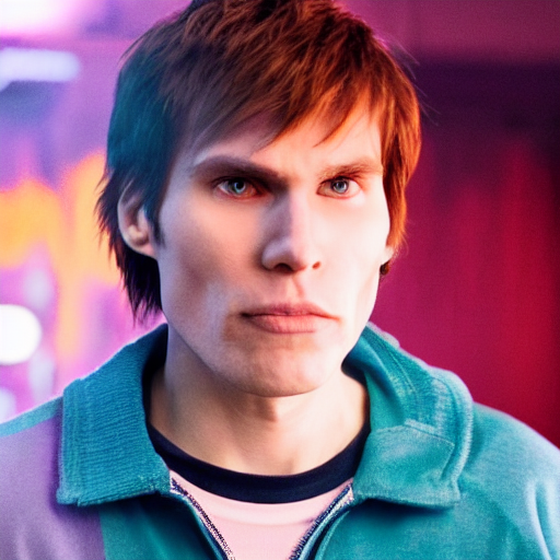 prompthunt Live Action Still of Jerma in Scott Pilgrim real life